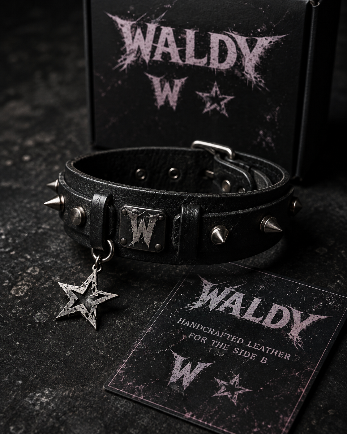 Spiked leather bracelet